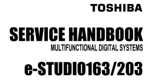 دفترچه راهنمای تعمیرات فتوکپی توشیبا Toshiba E-Studio 166 Digital Copier